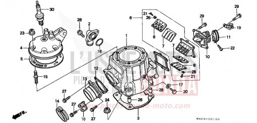 CULASSE/CYLINDRE CR500RY de 2000